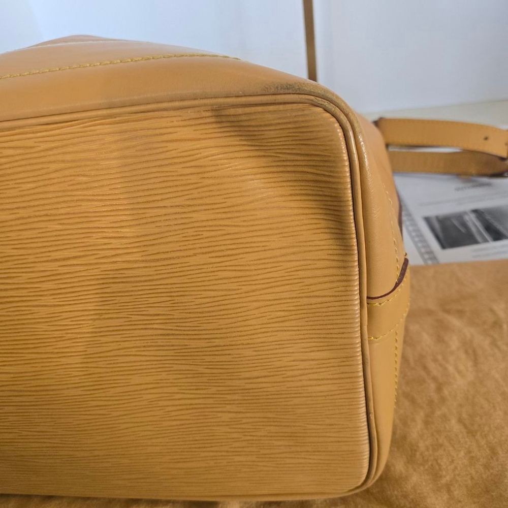 Women's Louis Vuitton Sable Tan Epi Leather Noe Shoulder Bag w/ COA & Dustbag - Picture 7 of 16